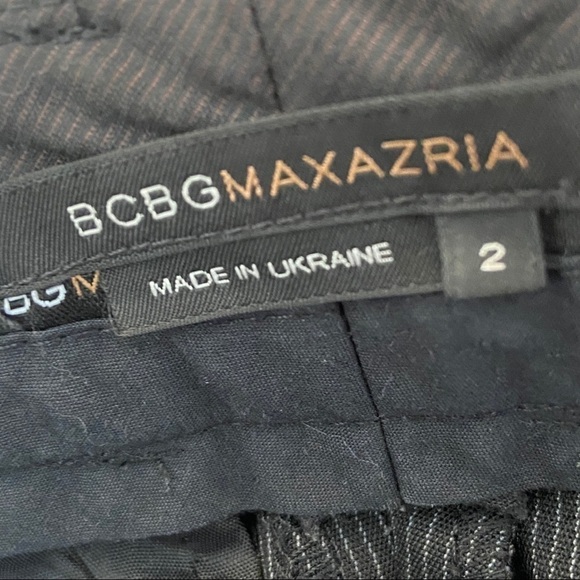 Bcbg MaxAzria Black Pinstripe Work Trousers - Picture 4 of 6